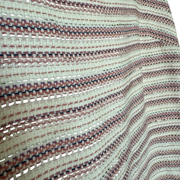 LOFT Women's Size 4 Woven Textured Stripe Sheath Dress w/ Pockets Multicolor - Picture 5 of 10